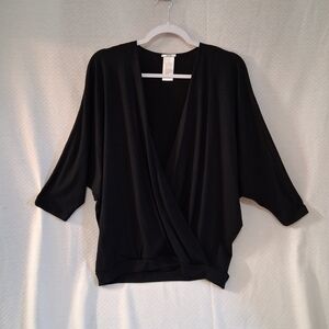 Wolford Black Wool Blend Top